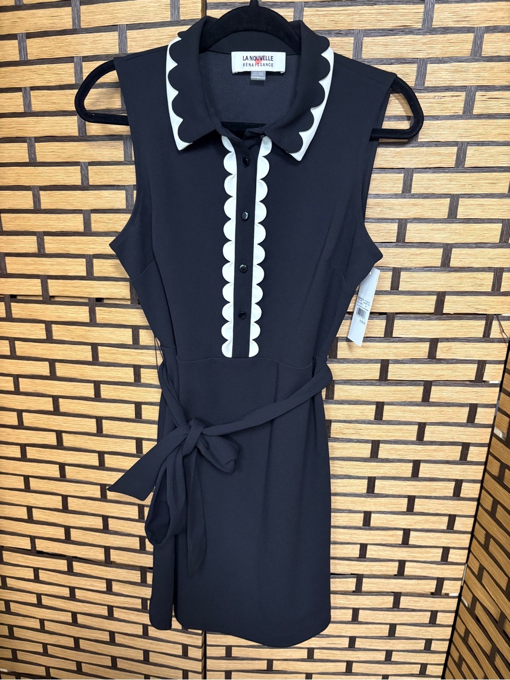 La nouvelle renaissance black and white dress size 8